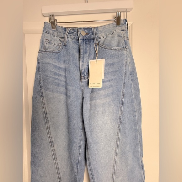 Commense Vintage Denim Straight Leg Jeans - Picture 4 of 13